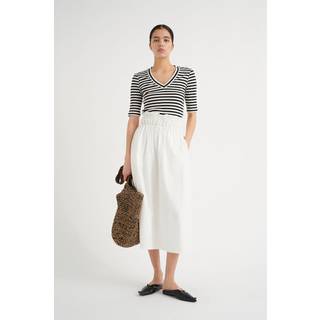 Inwear Dagnaiw Striped V T-Shirt Toppe & T-Shirts 30107270 Black / Whisper White (XSMALL)