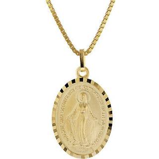 trendor 51928 Milagrosa Gold 333 Anhänger Madonna + Vergoldete Silberkette