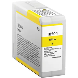 Kompatibel blækpatron Epson T8504 - C13T850400 gul 80 ml
