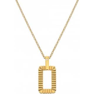 Hot Diamonds Hot Diamonds Gold Tone X JJ Radiant Pendant