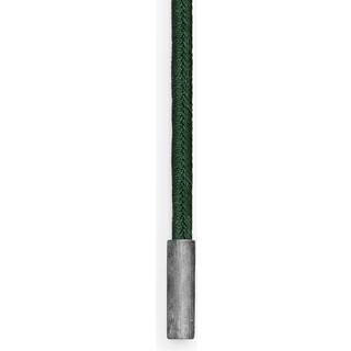 OLE LYNGGAARD COPENHAGEN Dobbelt design snor mørk grøn Sterling sølv endestykker længde 130 cm