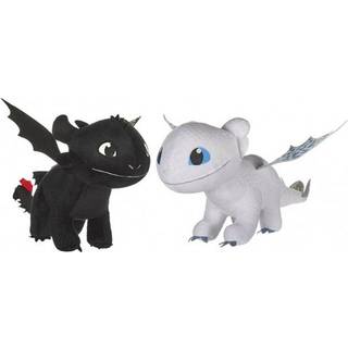 Dragons Bamse Glow in the Dark 42cm Selvlysende Tandløs Bamse 73144