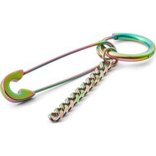Floyd Rainbow Sikkerhedsnål Charm Hoop Ørering