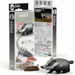 Eugy Badger 3D-puslespil 35 stykker milj?venlig uddannelsesm?ssige l?ringspuslespil til b?rn 6+