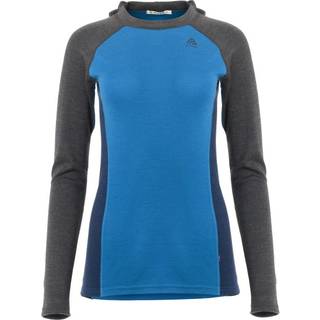 Aclima Women's WarmWool Hoodsweater V2 Marengo/Corsair/Navy Blazer, Marengo / Corsair / Navy Blazer, XL