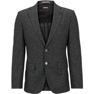 BOSS Black Herren Sakko grau meliert