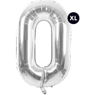 Folienballon Zahl silber 86cm