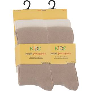 Beige Damestrømper Med Soft Top- 3-Pak - Str. 35-38