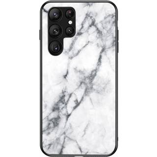 SKALO Samsung S23 Ultra Marmor hærdet glas TPU Cover - #2