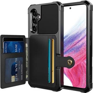SKALO Samsung A54 5G Stødsikker cover med pung - Sort
