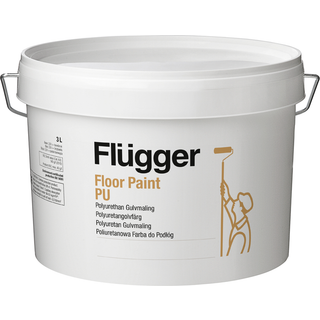 Svanemærket PU Gulvmaling - Floor Paint PU Flügger 3 L