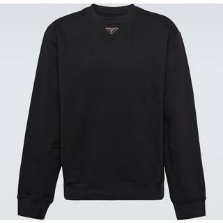 Prada Logo cotton sweatshirt - black - EU 50