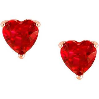 Nomination Sweetrock Rose Gold + Red Heart Earrings - Rose Gold