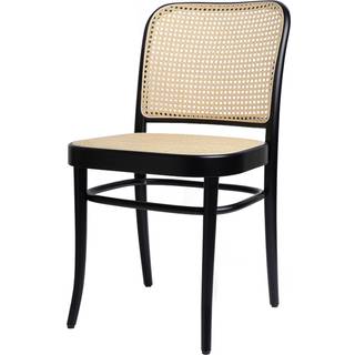 TON Ton no.811 stol rattan Sortbejdset B123/New Rattan