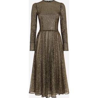 Dolce&Gabbana Sequined tulle midi dress - gold - M