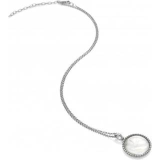 Hot Diamonds Hot Diamonds Silver Tone Mother of Pearl Circle Pendant