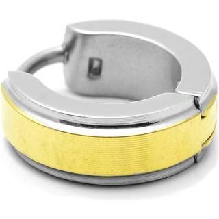 Sentio | Guldfarvet & Børstet Kirurgisk Stål Hoop Ørering