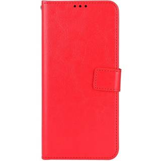 Xiaomi Poco F4 GT Blankt Læder Flip Cover m. Pung & Strop - Rød