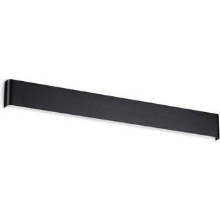Ideal Lux LED-væglampe Delta, sort, B 83 cm, op/ned