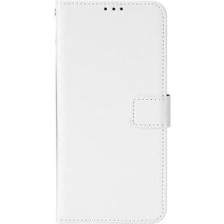 TCL 30 (4G/5G) / 30+ Læder Flip Cover m. Diamant Tekstur - Hvid