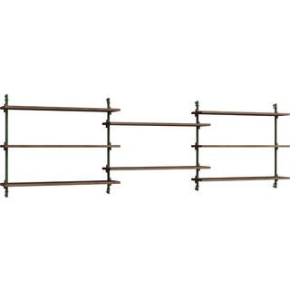 Moebe Vægreolsystem WS.65.3 - Smoked-Oak/Pine-Green