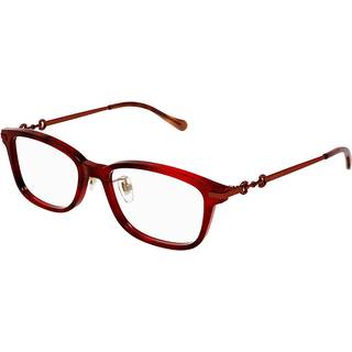 Gucci Kvinde Gucci GG1129OJ 003 Optiske stel Acetat Havana/Rød Firkantet