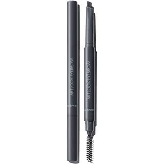 Thesaem ArtLook Eyebrow Definer blyant med spoolieb?rste 04 Sort Gr? - Langvarig ?jenbrynblyant til bl?d struktureret ?jenbryn Makeup med vitamin