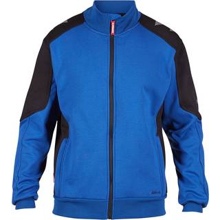 ENGEL Galaxy Sweat Cardigan med krave Surfer Blue/Sort 8830-233 3XL