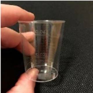 Snapseglas 2/4 Cl Plast 2000 Stk.