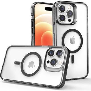 SKALO iPhone 15 Pro Farve Bumper Magnetic Cover - Sort