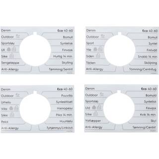 Electrolux programplade, knap, klæbestof, DA,FI,NO,SV 140196532141