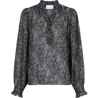 Neo Noir Leia Texture Dot Bluse - Print - str. 42