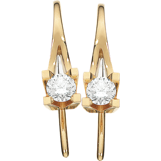 Kleopatra Diamantøreringe i 14 kt Guld m i alt 0,30ct