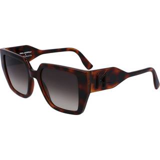 Karl Lagerfeld Kvinde KL6098S 240 Solbriller Genanvendt kæledyr Havana Brun Firkantet Normal Normal