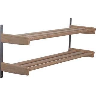 Oscarssons Möbel, Meja Skohylde 90 cm 2 hylder Hvidolieret eg