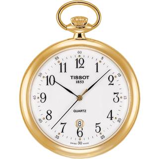 Tissot Lepine lommeur i messing, hvid skive Ø49
