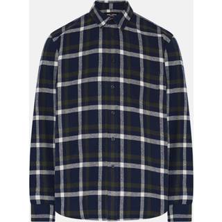 ProActive Flannelskjorte i navy/hvid - Str. L