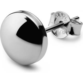 8 mm Rhodiumbelagt Sterling Sølv Ørestik