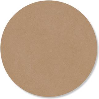 Lind Dna Circle Glasbordskåner Nupo 10 Cm - Dækkeservietter & Coasters Læder Nougat - 992037