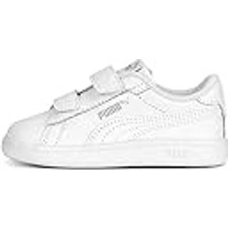 Puma Smash 3.0 Leather V Sneakers Baby, White, Size 27, Shoes - Cool Light Gray - 27