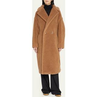 Max Mara Teddy Bear camel hair and silk coat - brown - L