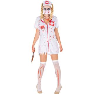 Blodig sygeplejerske Halloweenkostume - XL