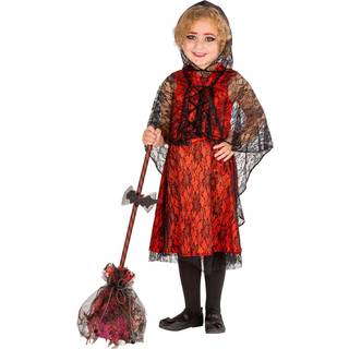 Vampyr med blonder børnekostume Halloween - 128 (8-10y)