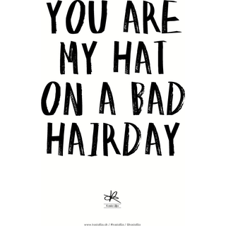 Kasia Lilja - BAD HAIRDAY - Plakat - A4
