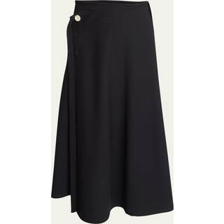 Proenza Schouler White Label Ivy midi wrap dress - black - M