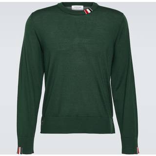 Thom Browne Wool-blend jersey sweater - green - XL