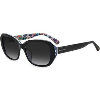Kate Spade Ellison/F/S Asian Fit 807/9O 57 Solbriller Kvinder Black - Black On Clear - 57mm