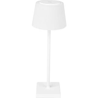 Gregoir genopladelig LED-bordlampe, mat hvid, højde 38 cm, CCT