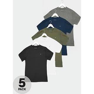 BadRhino Big & Tall BadRhino Big & Tall Black 100% Cotton T-Shirts 5 Pack
