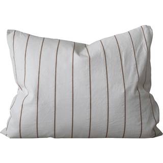 Mimou Stripe No.3 Pudebetræk 50x60 Cm Natur/terrakotta - Pudebetræk Bomuld Nature - PC1175